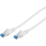 Patchkabel CAT6a RJ45 S/FTP PiMF 0,5m Weiß