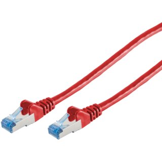 Patchkabel CAT6a RJ45 S/FTP PiMF 1m Rot