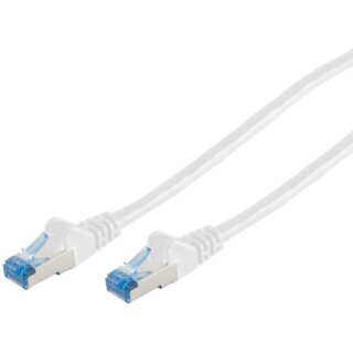 Patchkabel CAT6a RJ45 S/FTP PiMF 1m Weiß