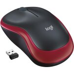 Logitech M185 RF Wireless red