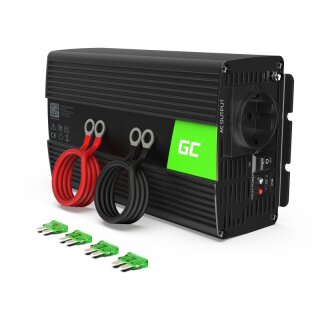 Green Cell KFZ Spannungswandler Power Inverter 12V > 220V 1000/2000W Black