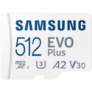 CARD 512GB Samsung EVO Plus microSDXC 130MB/s +Adapter