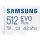 CARD 512GB Samsung EVO Plus microXC 130MB/s +Adapter