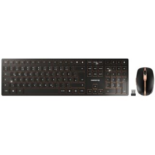 Cherry DW 9100 Slim - Tastatur-und-Maus-Set wireless black QWERTZ DE