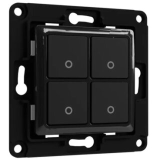 Shelly Accessories "Wall Switch 4" Wandtaster 4-fach Schwarz