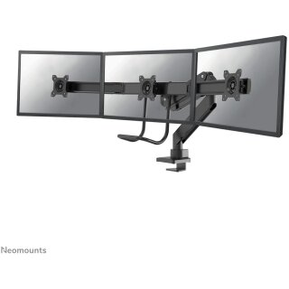 Neomounts NM-D775DX3BLACK Tischhalterung mit Tischhalterungsgriff für drei Flachbildschirme bis 27" (68.6 cm)