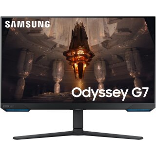 80cm/32 (3840x2160) Samsung Odyssey G7 S32BG700EU 16:9 1ms IPS HDMI 2xDisplayPort VESA Pivot Speaker 4K 144Hz Gaming Black