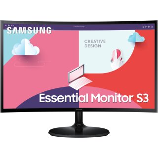 68,6cm/27 (1920x1080) Samsung C27F364EAU Essential 16:9 4ms 75Hz HDMI VGA Full HD Black