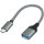 LogiLink USB-C > USB 3.2 (ST-BU) 0,15m Adapter Grau