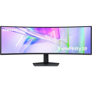 124,5cm/49" (5120x1440) Samsung ViewFinity S9 S49C950UAU 32:9 DQHD Curved 120Hz 5ms HDR400 DP HDMI RJ45 LS Black