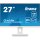 68,5cm/27" (2560x1440) iiyama Prolite XUB2792QSU-W6 16:9 WQHD IPS 100Hz 0,4ms HDMI DP USB Pivot White