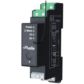 Shelly Relais "Wave Pro 2PM" max 25A Z-Wave DIN-Rail