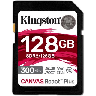 CARD 128GB Kingston Canvas React Plus XC 300MB/s