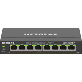 8P Netgear GS308EPP-100PES POE+ M RM