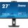 68,5cm/27" (2560x1440) iiyama ProLite XUB2790QSUH-B1 16:9 QHD IPS 0,4ms 100Hz HDMI DP USB-C KVM Speaker Pivot Black