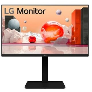 61cm/24" (1920x1080) LG 24BA450-B 16:9 FHD IPS 5ms 100Hz HDMI DP VGA Speaker Pivot Black