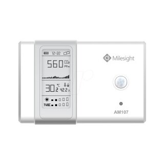 IoT Milesight Indoor Ambience Monitoring Sensor LoRaWAN Temp. Humidity CO2 PIR Light TVOC hPA E-Ink Display