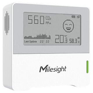 IoT Milesight Indoor Ambience Monitoring Sensor LoRaWAN Temp. Humidity CO2 E-Ink Display