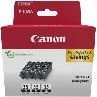 Canon Tinte PGI-35 1509B028 Schwarz 3er Pack