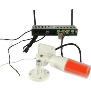 ALLNET MSR zbh. Signal/Warnlampe, Rot/Gelb/Grün/Buzzer einzeln ansteuerbar / FLASH-LIGHT