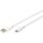 DIGITUS USB 2.0 Kabel Typ C -A Silikon St/St 0,5m weiß