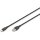 DIGITUS USB 2.0 kabel Typ C -A Silikon St/St 2m schwarz