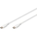 DIGITUS USB 2.0 Kabel Typ C -C Silikon St/St 1m weiß