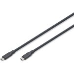 DIGITUS USB 3.2 Kabel Typ C -C Silikon St/St 1m schwarz