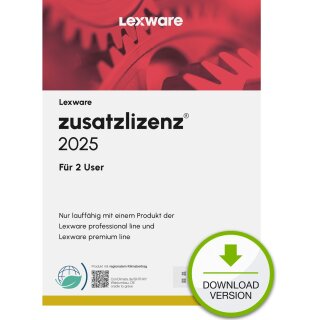 Lexware Zusatzlizenzen 2025 für 2 User - ABO - ESD-DownloadESD