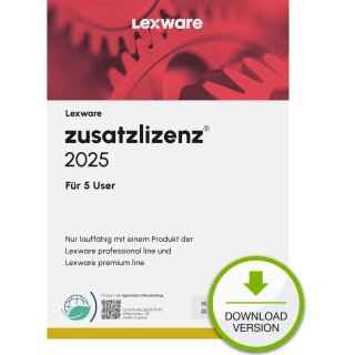 Lexware Zusatzlizenzen 2025 für 5 User - ABO - ESD-DownloadESD