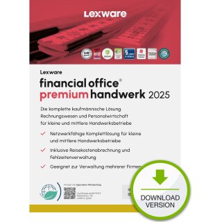 Lexware Financial Office Premium handwerk 2025 - 1 Device, 1 Year - ESD-DownloadESD