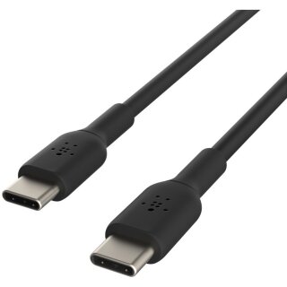 Belkin USB-C/USB-C Kabel PVC, 2m, schwarz