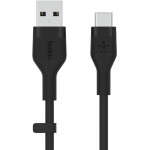 Belkin Flex USB-A/USB-C Silikon-Kabel, 2m, schwarz