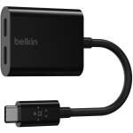 Belkin RockStar USB-C Audio- und Ladeadapter, schwarz