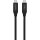 Belkin USB4 Kabel, USB-C/USB-C, 40 Gbit/s, 100W, 0.8m, schwarz