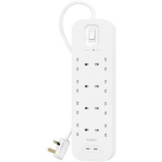 Belkin Surge Plus Steckdosenleiste 8-Fach, 30W 2m Kabel
