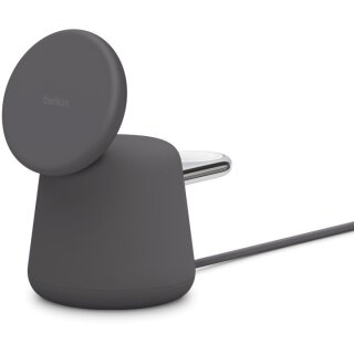 Belkin BOOST CHARGE PRO 2in1 Ladedock mit MagSafe, 15W, grau