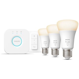 Philips Hue White E27 3er Starter Set inkl DS 3x1050lm 75W