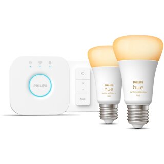 Philips Hue White Ambiance E27 8W 2er Starter Set inkl DS