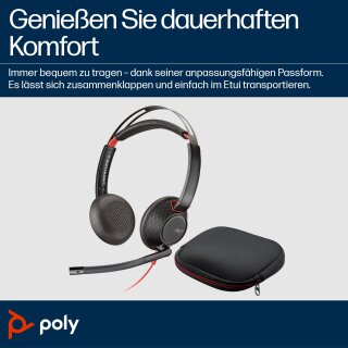 HP Poly Headset Blackwire C5220 Stereo USB-C/A & 3,5 mm (bulk)