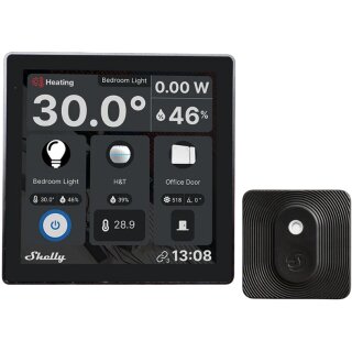 Shelly Accessories "Wall Display Black + BLU H&T Black" Bundle Android schwarz