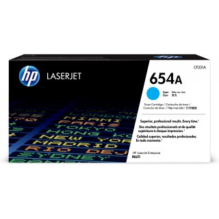 HP Toner 654A Original Toner cyan Standardkapazität 15.000 Seiten 1er-Pack