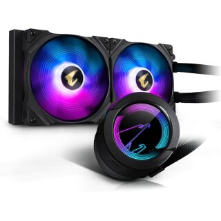 K Cooler GIGABYTE AORUS WATERFORCE 280LIQUID CPU COOLER with ARGB display