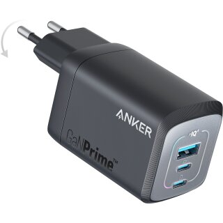 Anker 735 Prime Charger 67W 1 x USB-A 2 x USB-C black