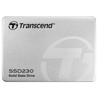 TRANSCEND SSD230S 256GB SSD 3D 6,4cm 2.5 Zoll SATA III 6Gb/s TLC aluminium case ohne Rahmen