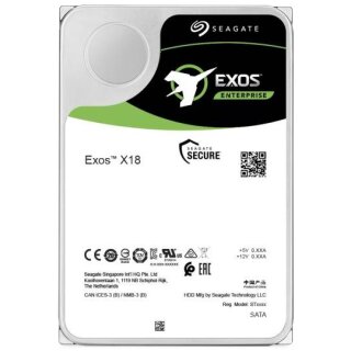 SEAGATE EXOS X18 16TB SAS 7200rpm 256MB cache 512e/4Kn Helium SED Fast Format BLK