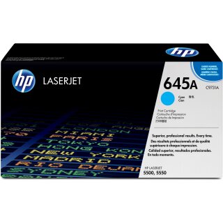 HP Toner 645A C9731A Cyan bis ca. 12.000 Seiten