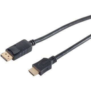 DisplayPort 1.2 > HDMI (ST-ST) 3m Adapterkabel 4K Schwarz