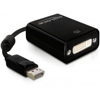 DELOCK Adapter DP-St > DVI24+5-Bu 22.5cm black