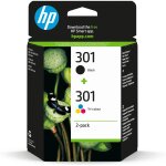 HP Tinte 301 N9J72AE Combo 2er Pack Schwarz & Color...